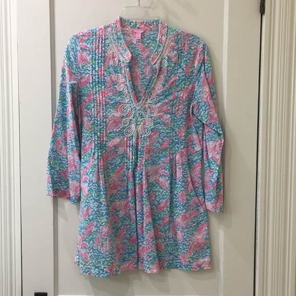 Lilly Pulitzer Tops - Lilly Pulitzer Sarasota Tunic in Lobster Roll
